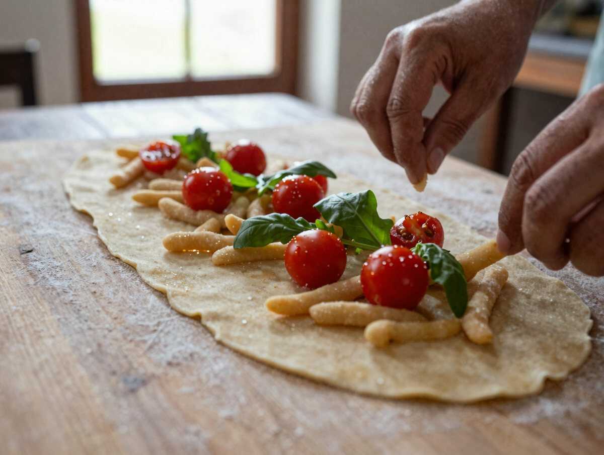 Formare gli angioletti — Angioletti fritti con pomodoro e rucola: il successo del buffet è assicurato