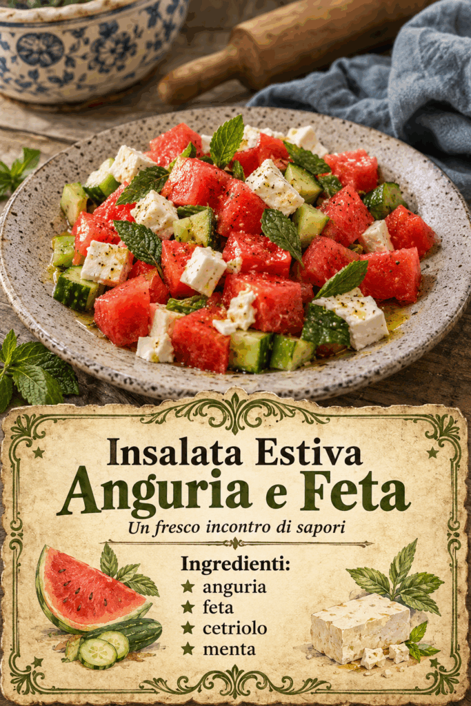 Insalata Estiva Anguria e Feta