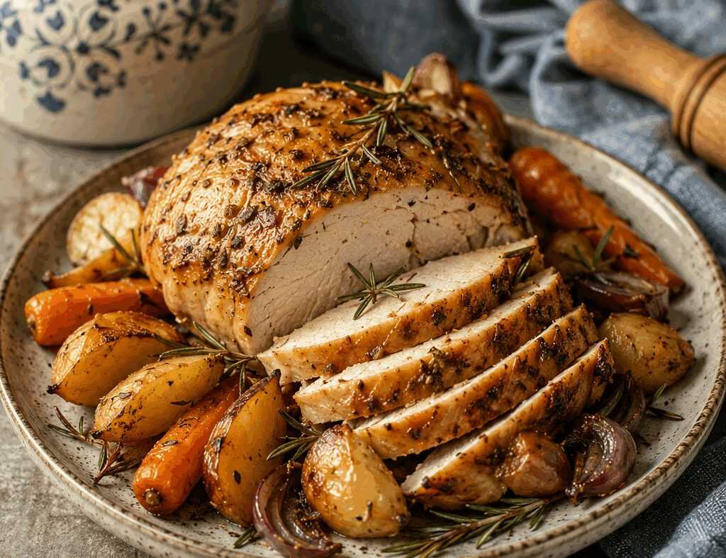 Arrosto di Tacchino con Verdure di Stagione