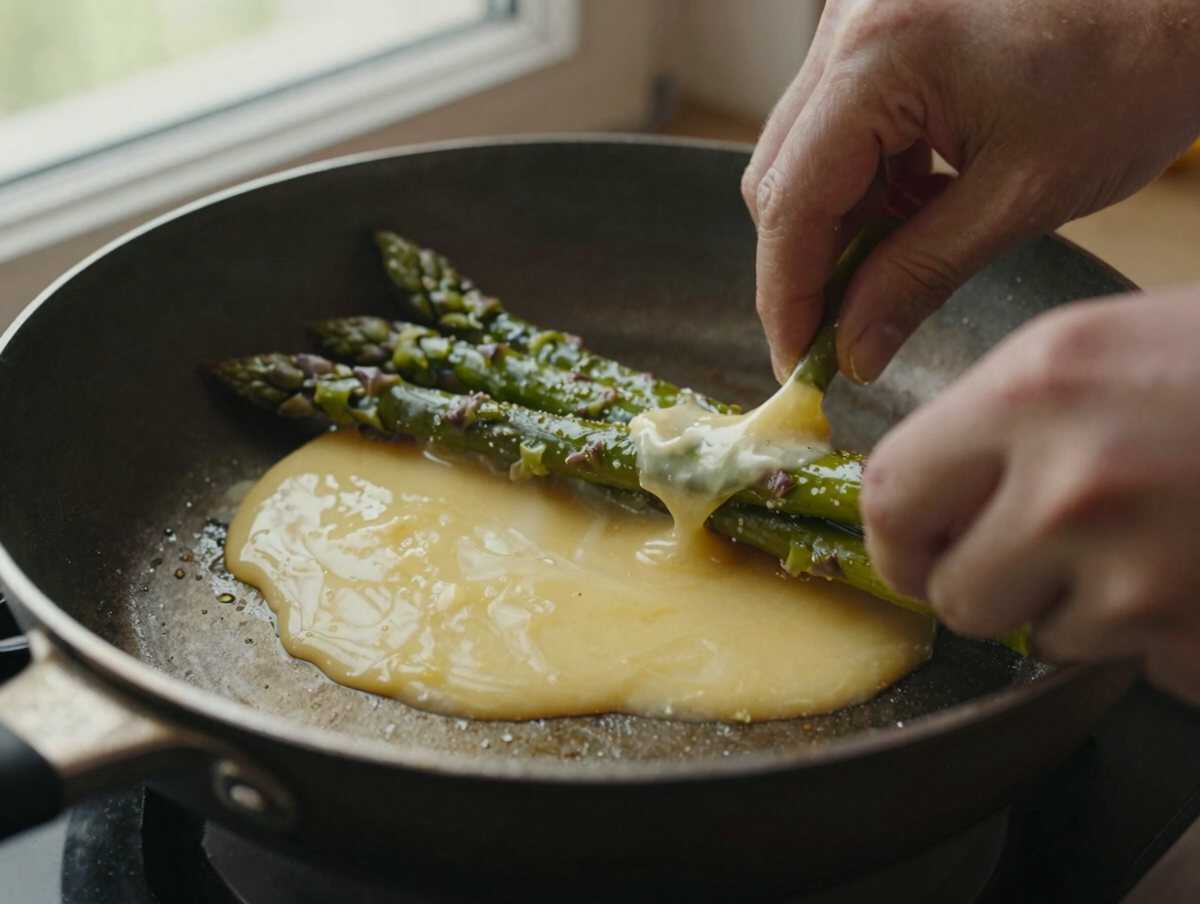 4. Saltare gli asparagi — Asparagi al Burro e Parmigiano: la Ricetta Delicata e Gustosa Pronta in 20 Minuti