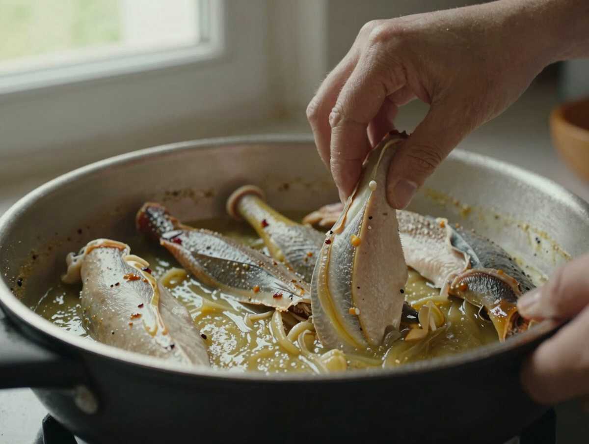 4. Cuocere il baccalà — Baccalà alla Livornese: la Ricetta Tradizionale Toscana Ricca di Sapore Perfetta per Ogni Occasione