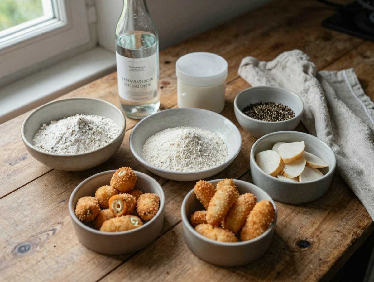 Gli ingredienti per Baccalà fritto in bocconcini per un rinfresco di laurea indimenticabile