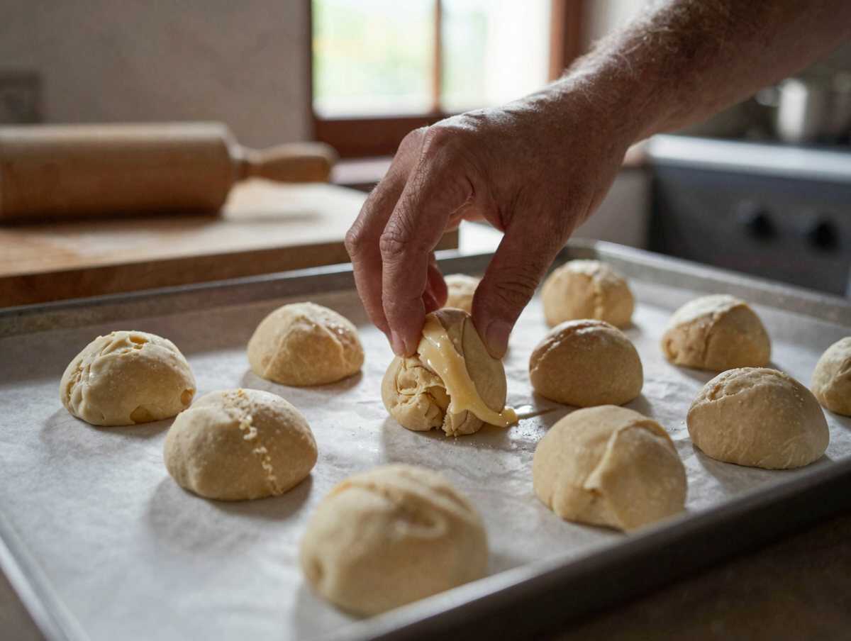 Formate e cuocete i bignè — Bignè salati con crema di taleggio, il classico del buffet che funziona sempre