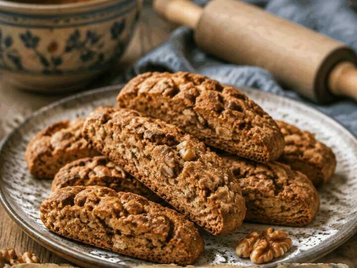 Biscotti Integrali Miele e Noci