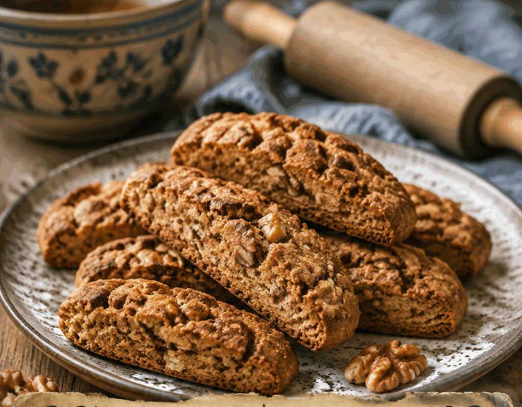 Biscotti Integrali Miele e Noci