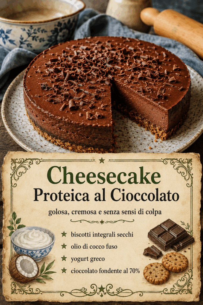 Cheesecake Proteica al Cioccolato