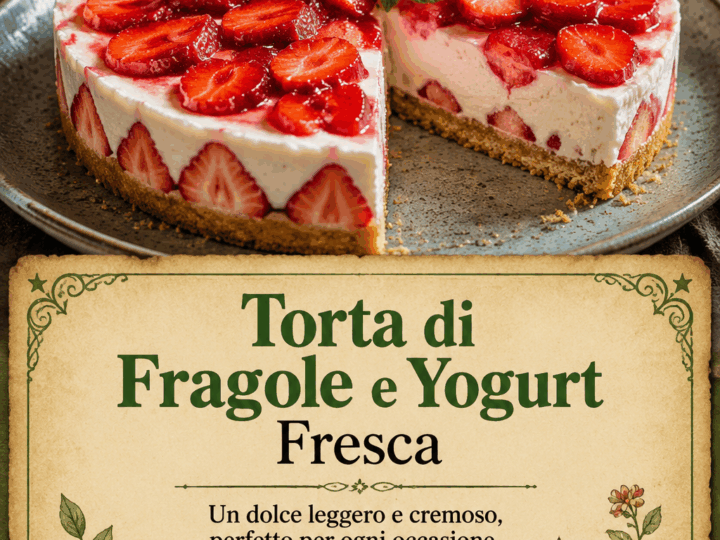 Torta di Fragole e Yogurt Fresca