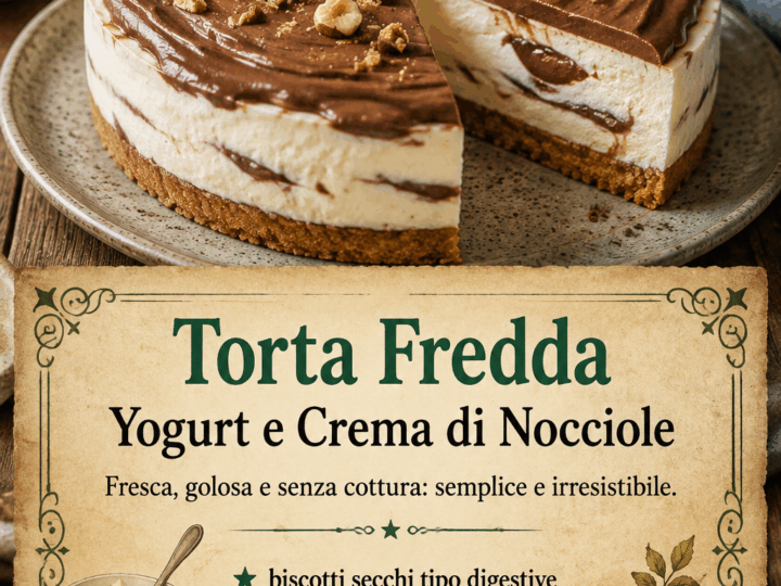 Torta Fredda Yogurt e Crema di Nocciole