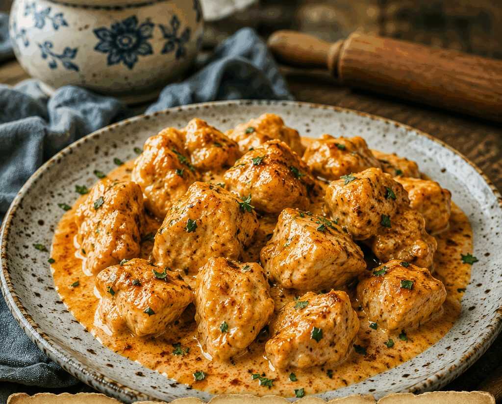 Bocconcini di Pollo allo Yogurt e Paprika