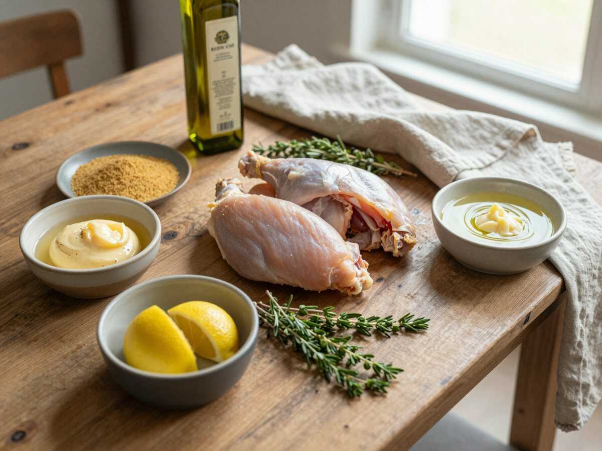 Gli ingredienti per Bocconcini di Pollo Limone e Timo