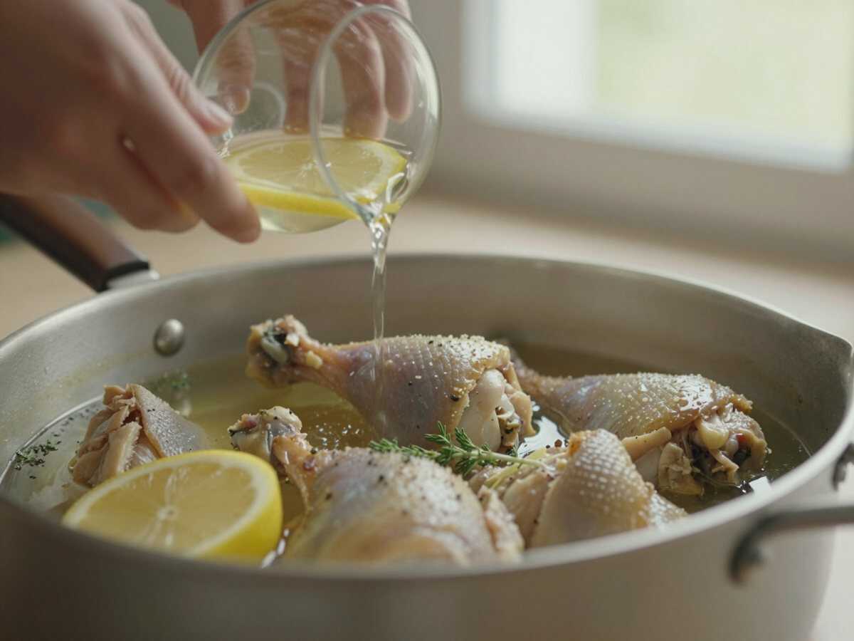 Sfumare e cuocere — Bocconcini di Pollo Limone e Timo