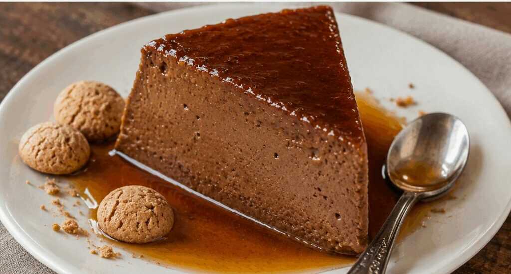 Bonet piemontese al cacao, amaretti e caramello