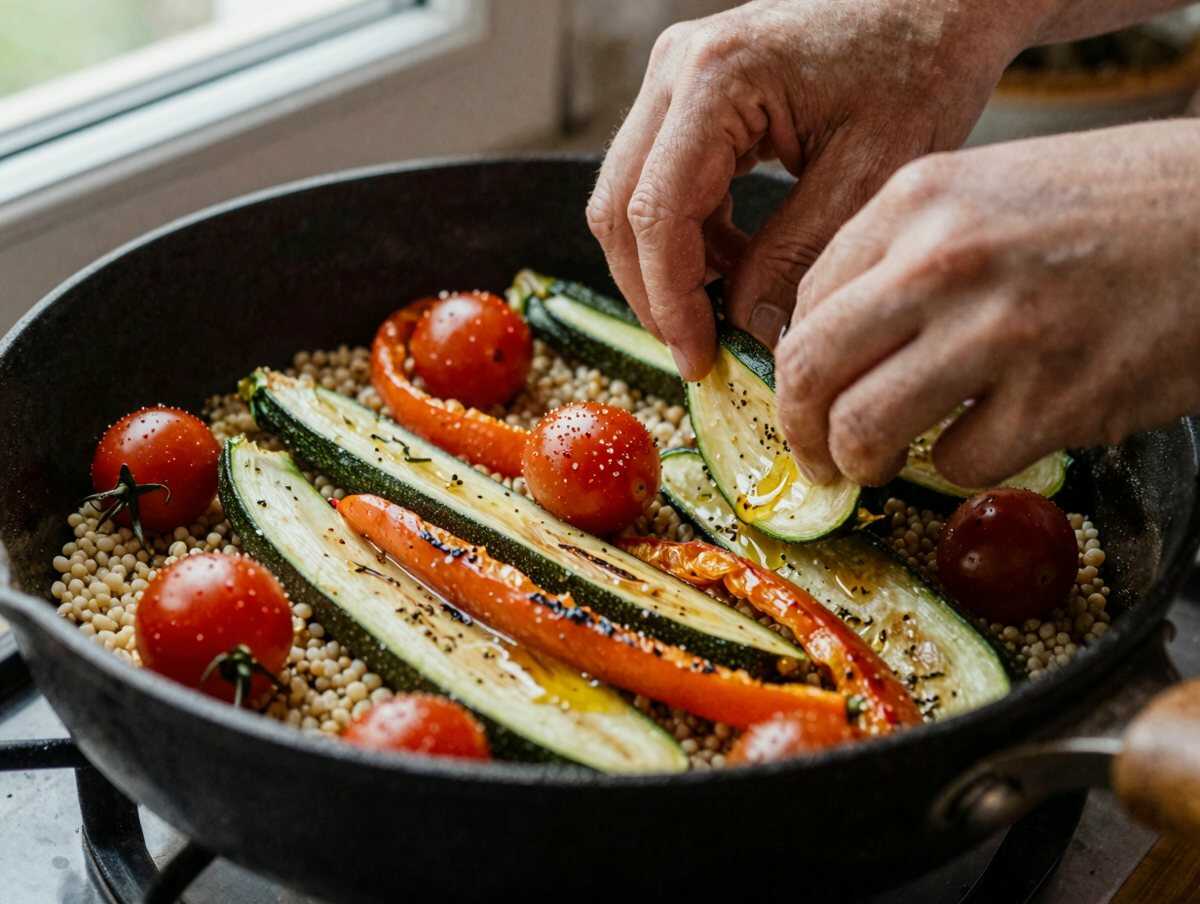 Preparare pollo e verdure — Bowl di Quinoa Pollo e Verdure Grigliate