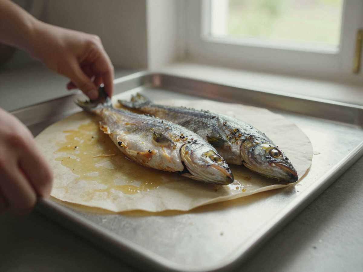 4. Chiudere il cartoccio — Branzino al Cartoccio con Erbe Aromatiche: la Ricetta Leggera e Profumata Perfetta per una Cena Elegante