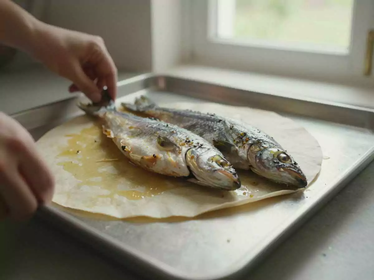 4. Chiudere il cartoccio — Branzino al Cartoccio con Erbe Aromatiche: la Ricetta Leggera e Profumata Perfetta per una Cena Elegante