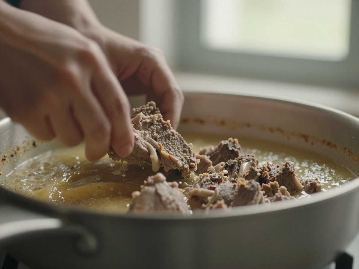 6. Iniziare la cottura lenta — Brasato al Barolo Piemontese – Piemonte