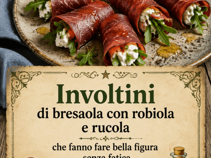 Involtini di bresaola con robiola e rucola che fanno fare bella figura senza fatica