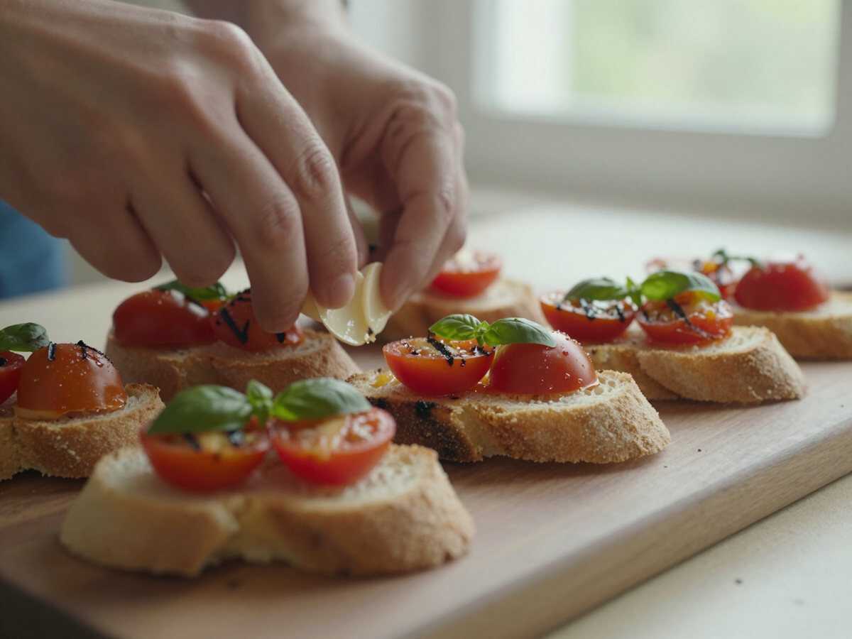 3. Aromatizzare con l'aglio — Bruschette con Pomodorini e Basilico alla Griglia: la Ricetta Estiva Croccante e Profumata