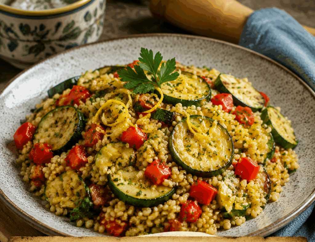 Bulgur con Verdure Croccanti e Limone