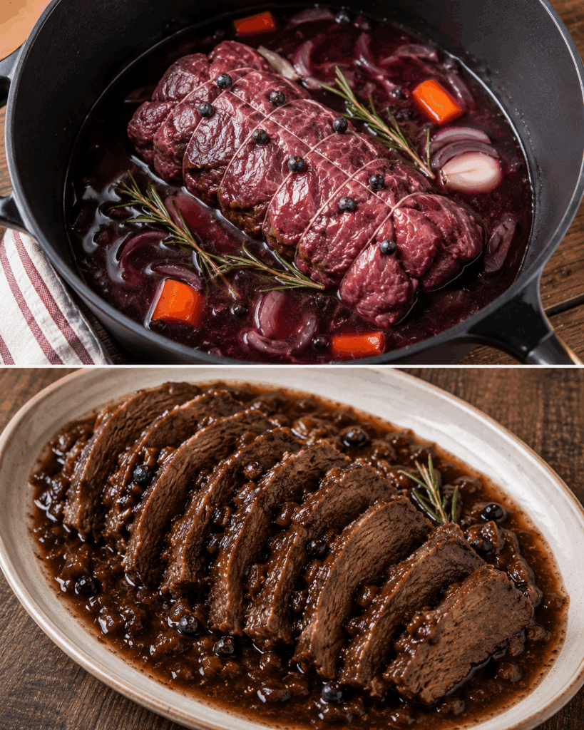 Brasato di Manzo al Nebbiolo e Ginepro – Piemonte