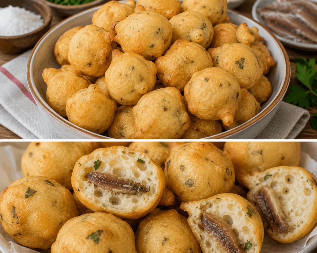Pettole Pugliesi con Acciughe – Puglia