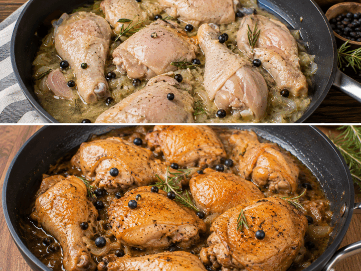 Pollo alla Umbra con Vino Bianco e Ginepro – Umbria