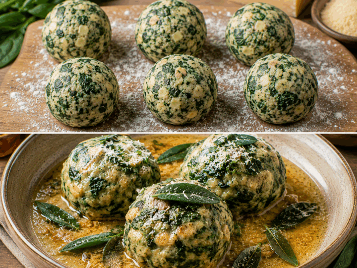 Canederli agli Spinaci con Burro e Salvia – Trentino-Alto Adige