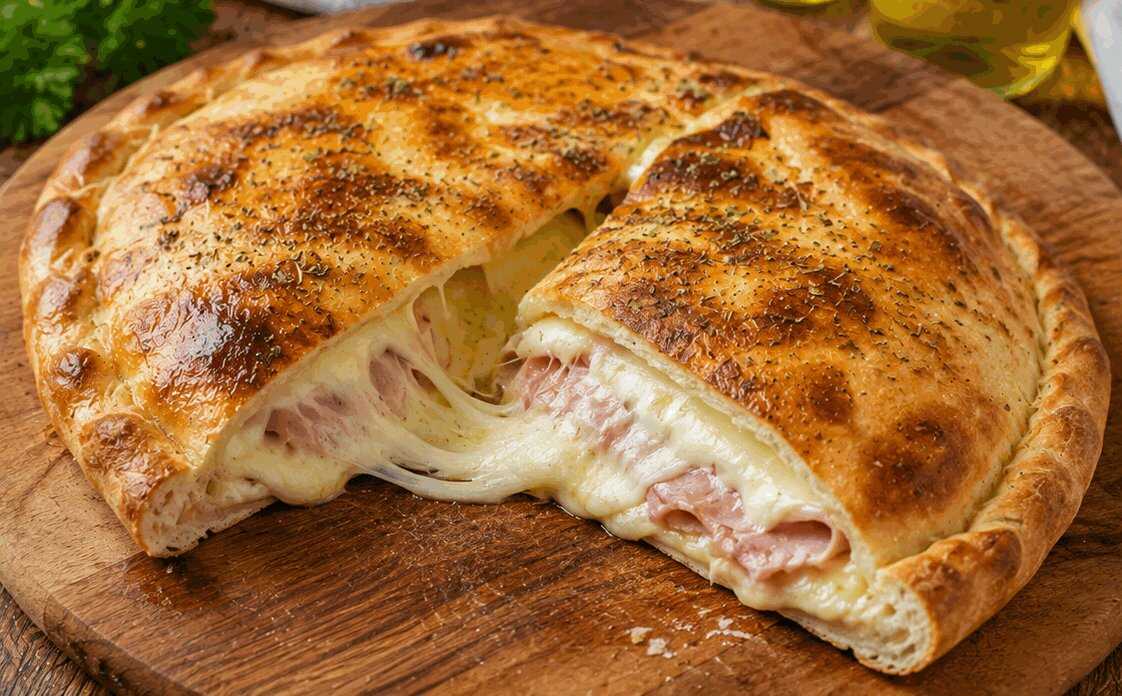 Calzone Ripieno Prosciutto e Mozzarella: la Ricetta Filante e Gustosa Perfetta per Tutta la Famiglia