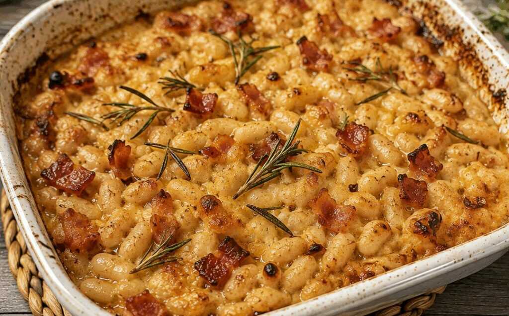 Cannellini al Forno con Rosmarino e Pancetta: un Piatto Rustico Ricco di Sapore