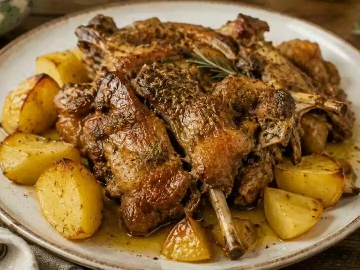 Capretto alla lucana al forno