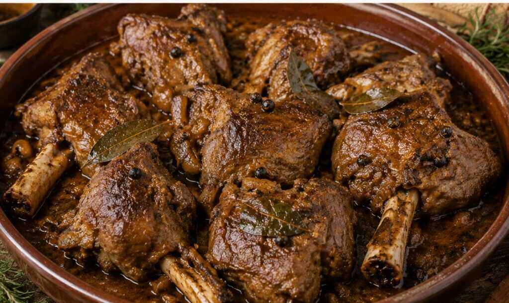 Capretto alla Sarda con Mirto – Sardegna