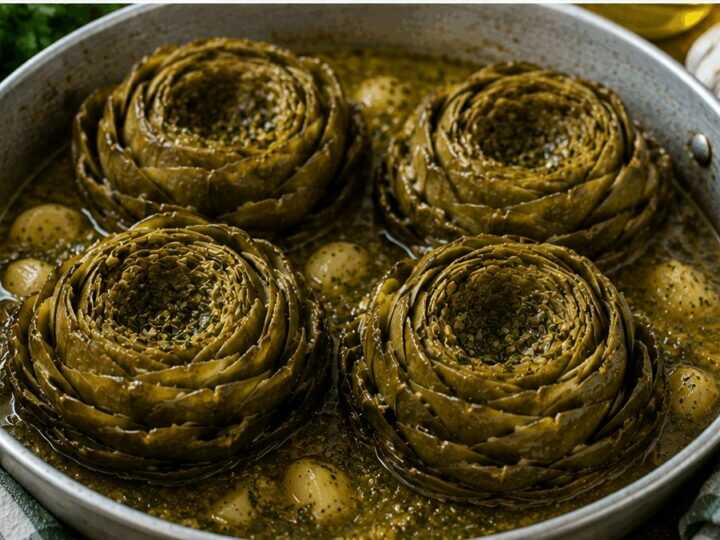 Carciofi alla Romana: la ricetta tradizionale del Lazio con mentuccia e aglio