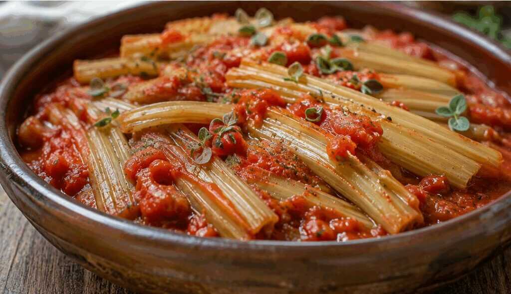 Cardi alla perugina con pomodoro e maggiorana
