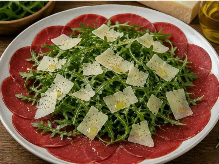 Carpaccio di Bresaola con Rucola e Grana