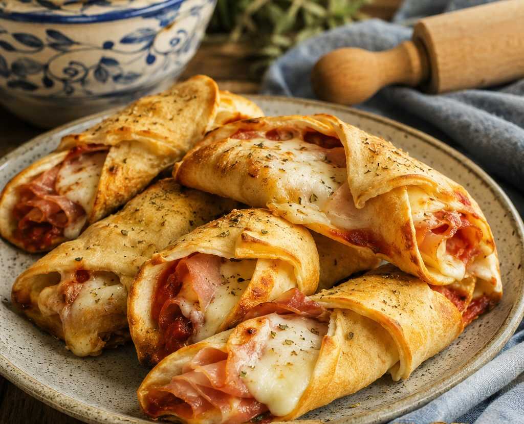 Cartocciate catanesi con prosciutto e mozzarella, il finger food più richiesto alle feste
