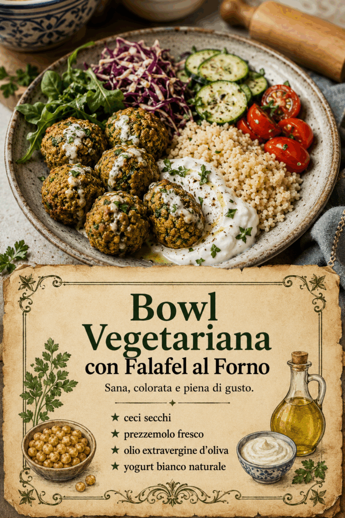 Bowl Vegetariana con Falafel al Forno