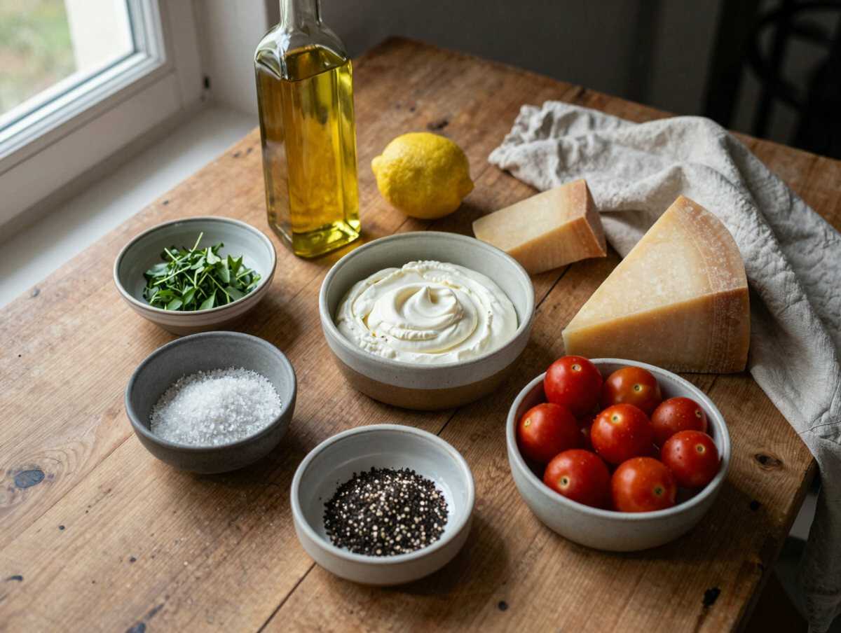 Gli ingredienti per Cestini di parmigiano con crema di ricotta, la ricetta salva-buffet dell’ultimo minuto
