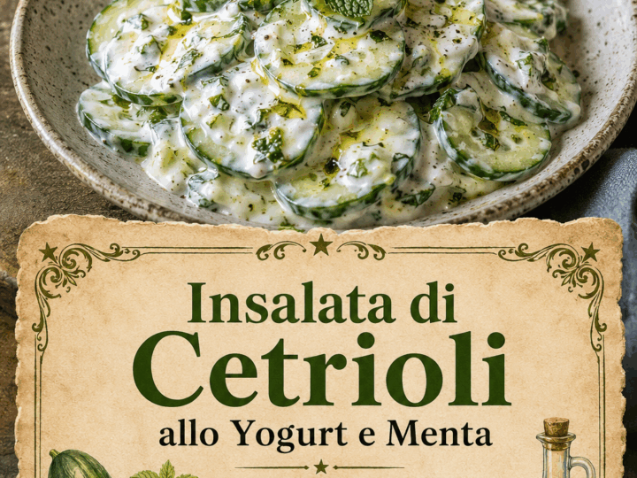 Insalata di Cetrioli allo Yogurt e Menta