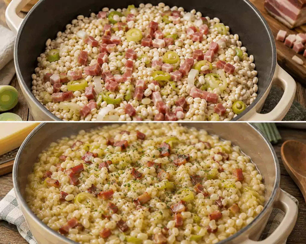 Orzo Perlato con Speck e Porri alla Trentina – Trentino-Alto Adige