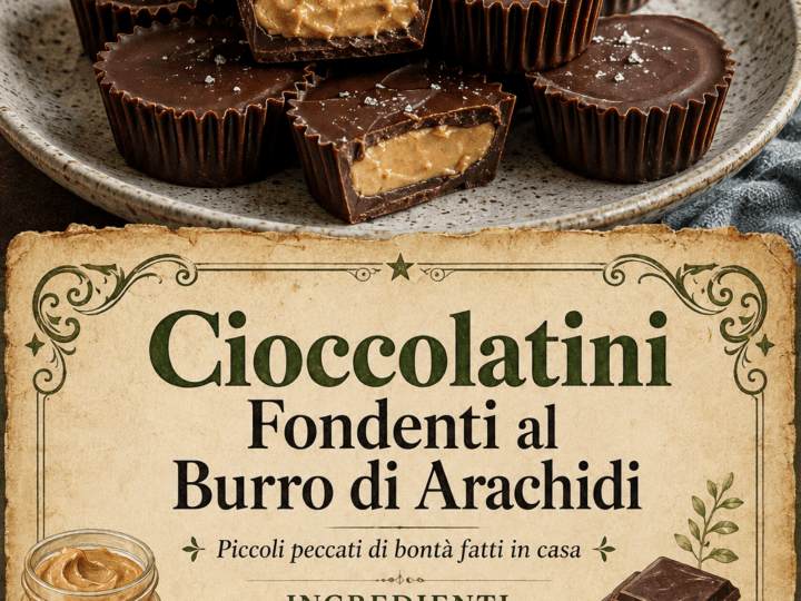 Cioccolatini Fondenti al Burro di Arachidi