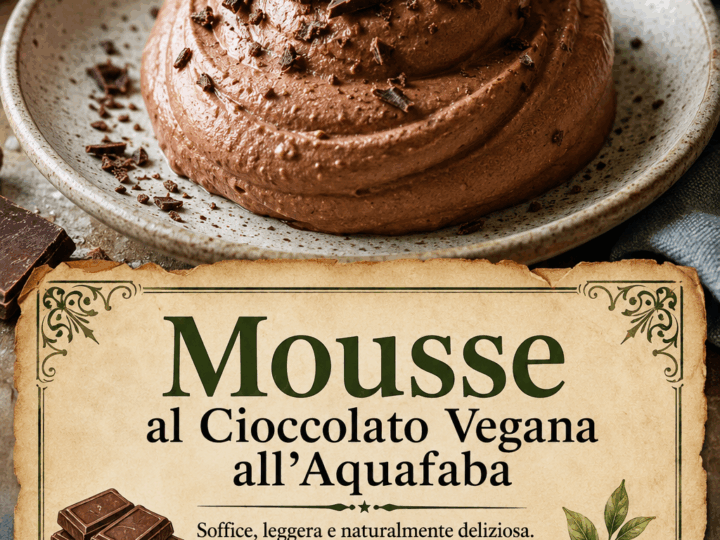 Mousse al Cioccolato Vegana all’Aquafaba