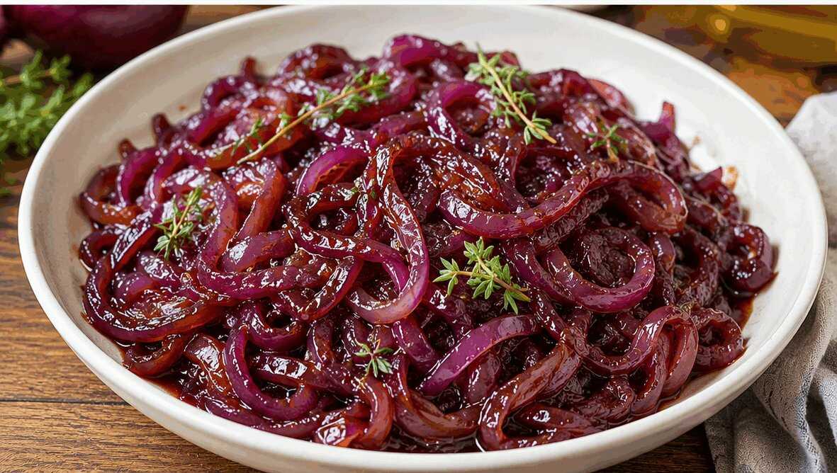 Cipolle Rosse Caramellate: la Ricetta Agrodolce Morbida e Profumata Ideale per Accompagnare Carne e Formaggi