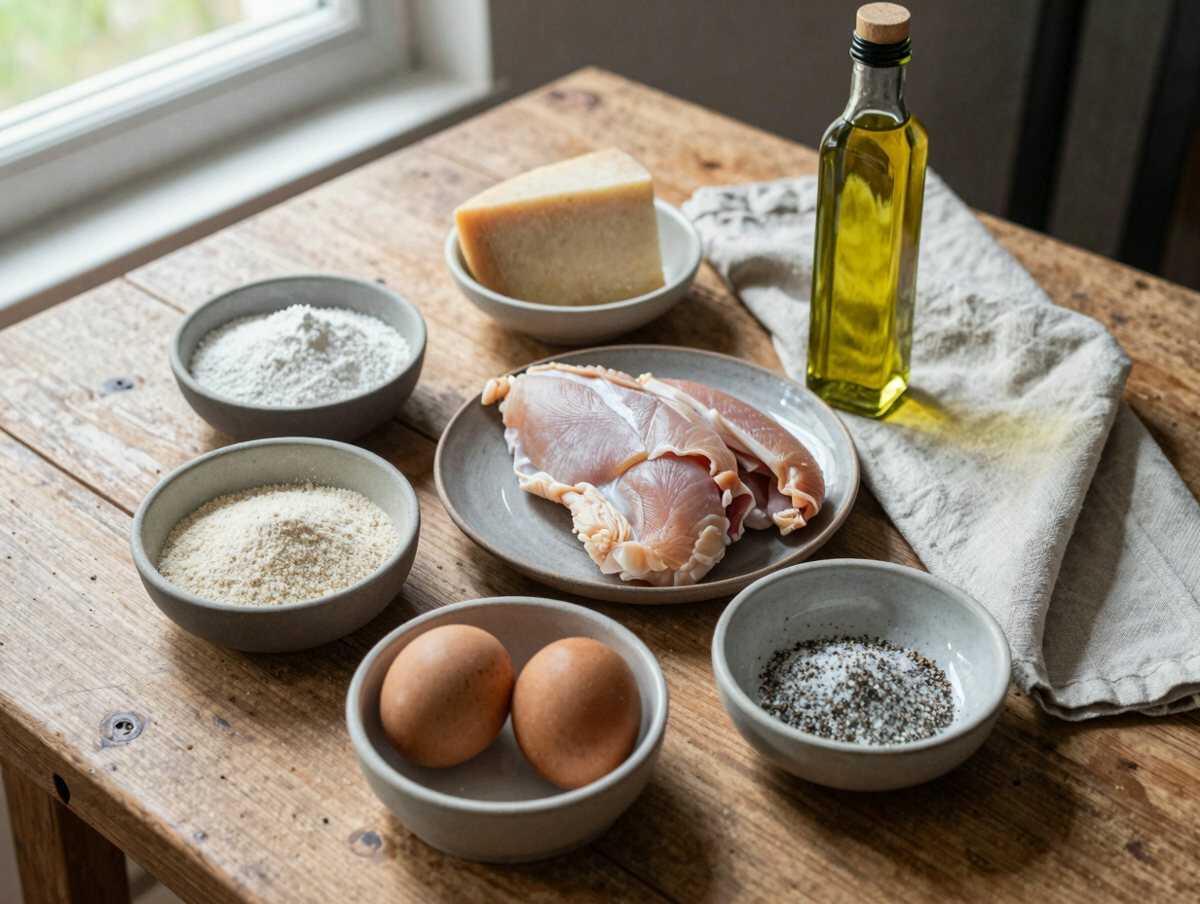 Gli ingredienti per Cotolette di Pollo al Forno Croccanti