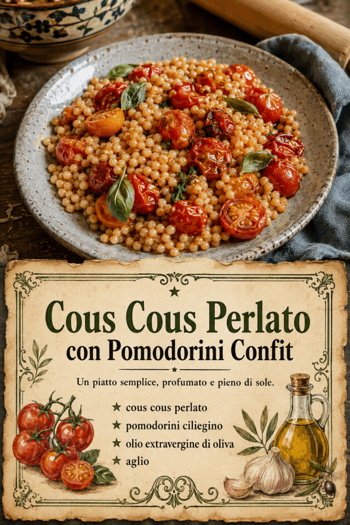 Cous Cous Perlato con Pomodorini Confit