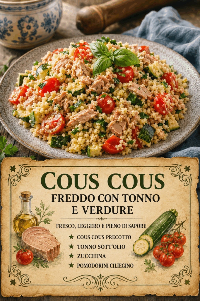 Cous Cous Freddo con Tonno e Verdure