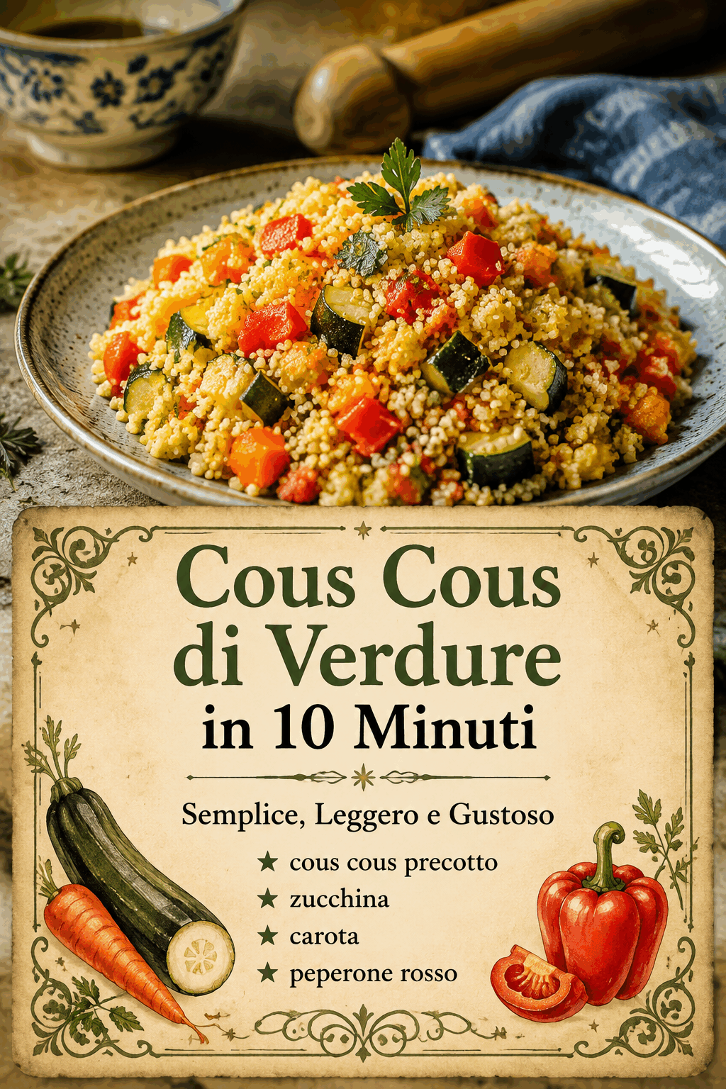 Cous Cous di Verdure in 10 Minuti
