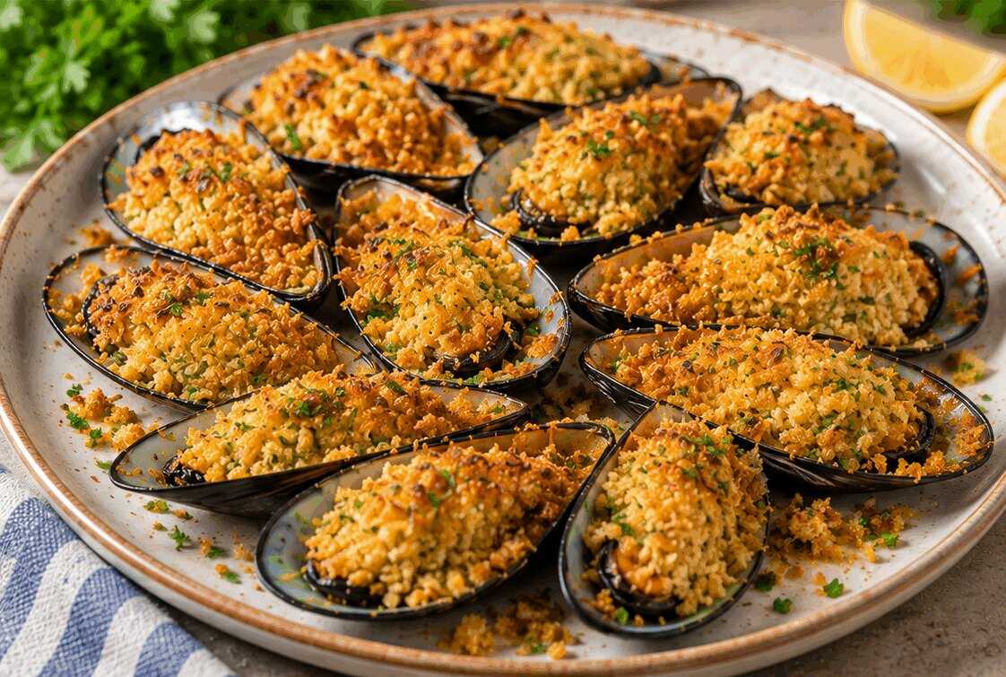 Cozze Gratinate al Forno: la Ricetta Croccante e Profumata della Tradizione Italiana