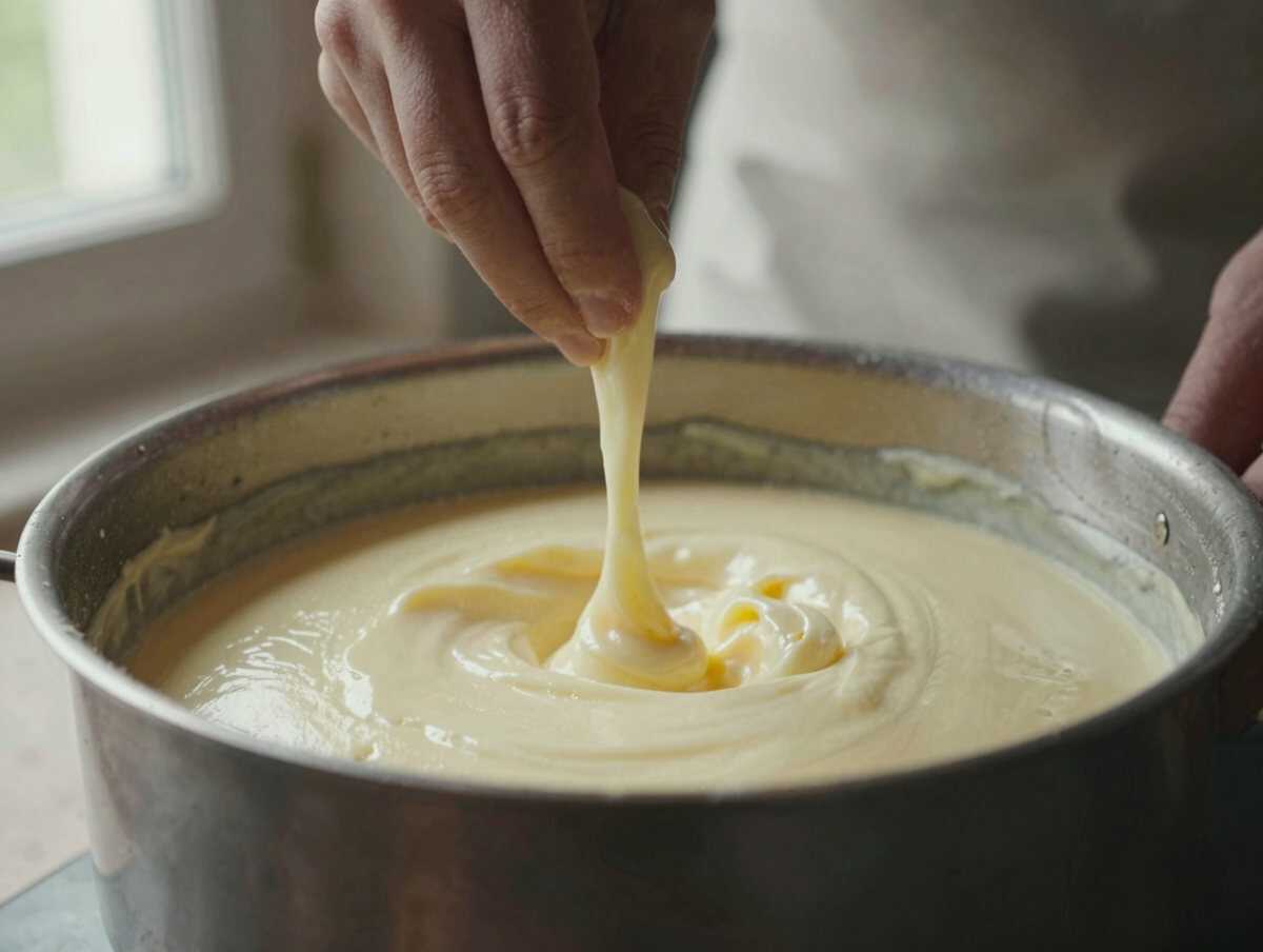 Un passaggio della preparazione — Crema al mascarpone alla vaniglia e Marsala