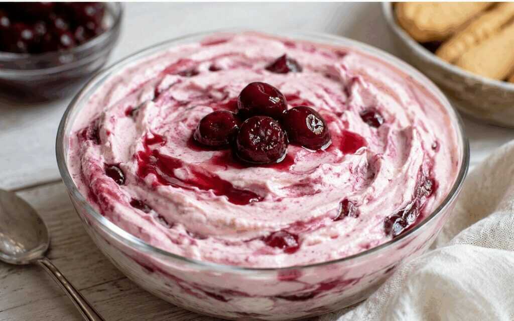 Crema di ricotta con visciole del Lazio
