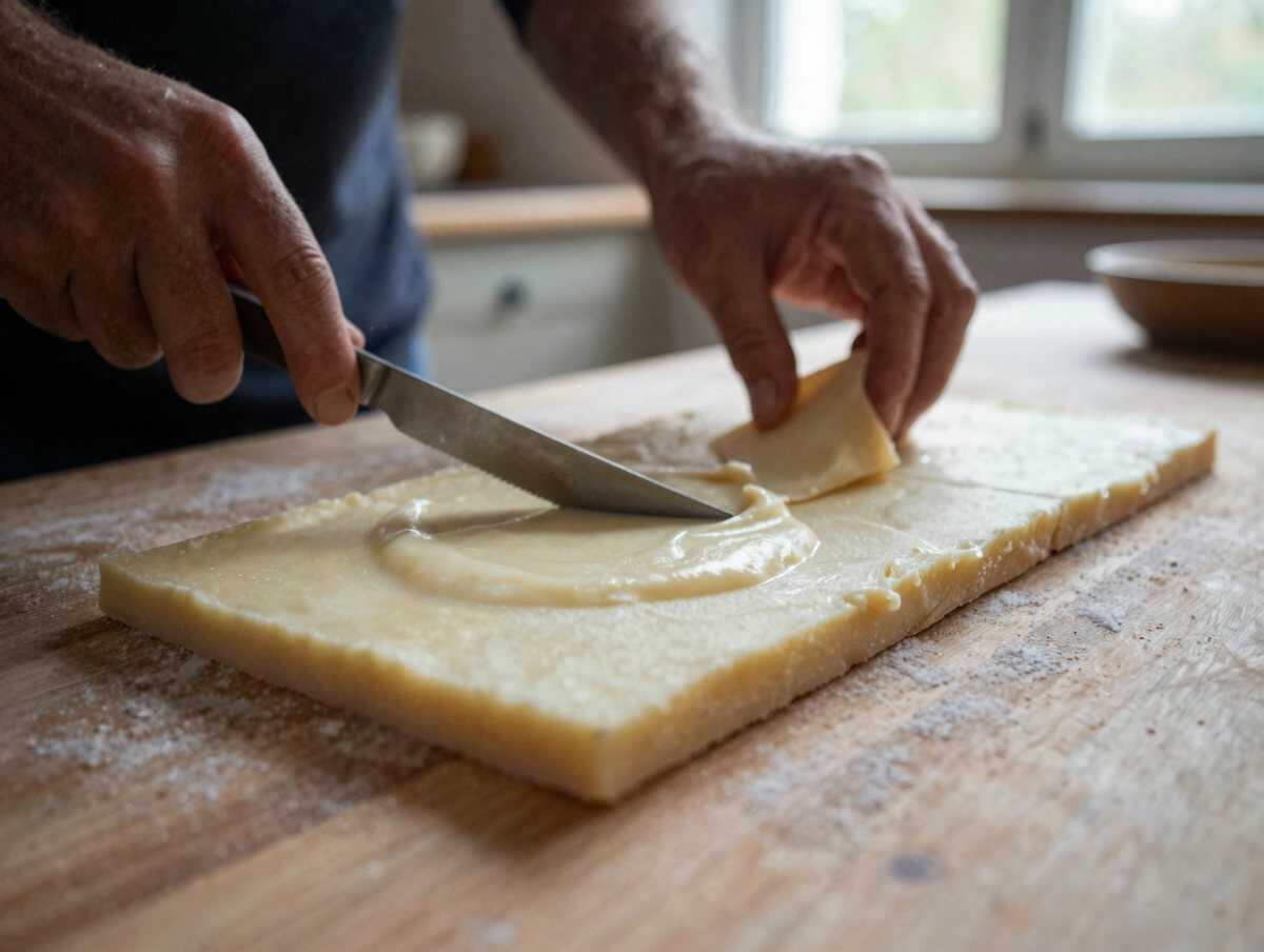 5. Tagliare la crema — Crema Fritta Veneziana al Cucchiaio
